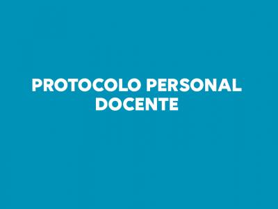 Protocolo Personal Docente